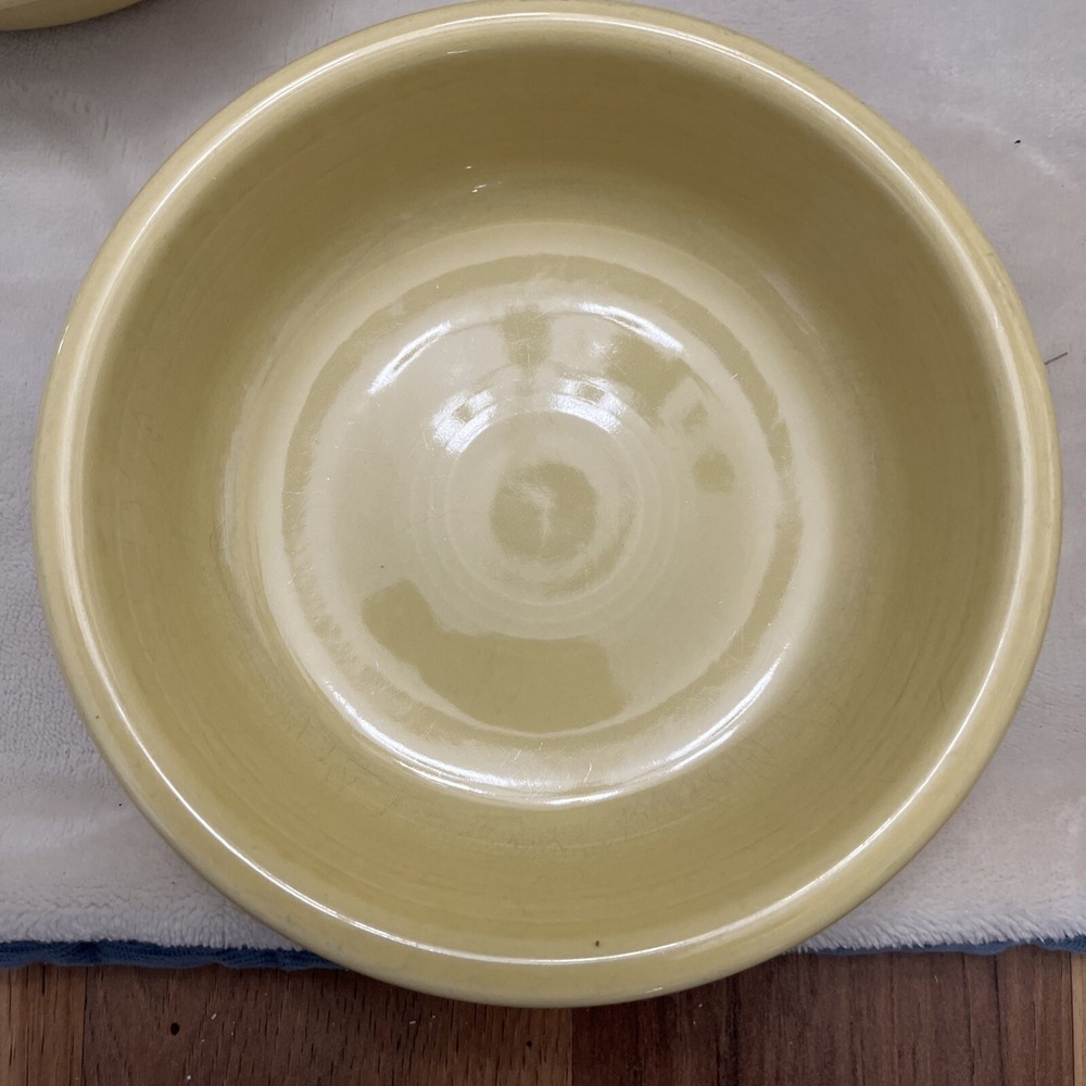 Fiesta Vintage Yellow Medium 7" Cereal OrSoup Bowl Fiestaware  Discontinued HTF